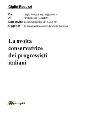 cover image of La svolta conservatrice dei progressisti italiani